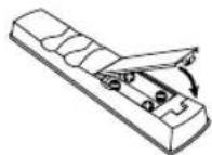 PIONEER PDP5080XA - Inserting batteries - 3