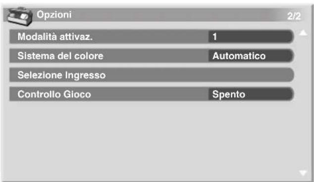 PIONEER PDP5080XA - Informazioni sul menu "Opzioni" - 2
