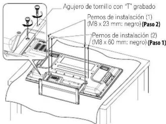 PIONEER PDP5080XA - Reinstalación del soporte. - 2