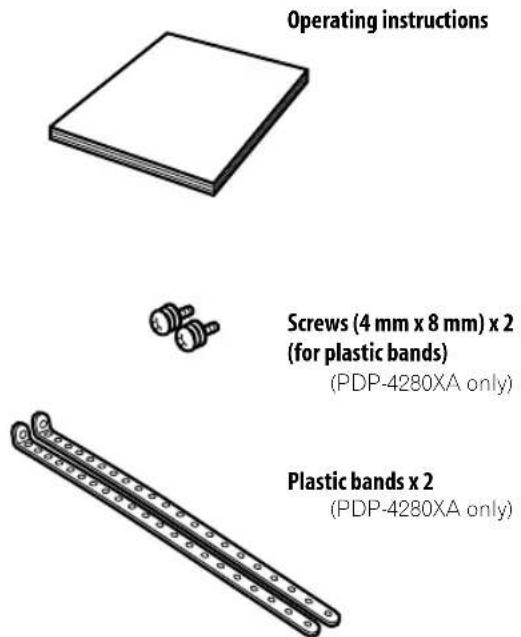PIONEER PDP5080XA - Supplied accessories - 2