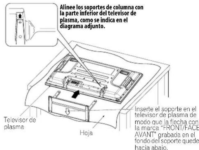 PIONEER PDP5080XA - Reinstalación del soporte. - 1