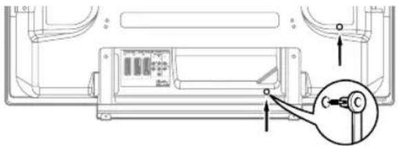 PIONEER PDP4280XA - Fixation des colliers rapides à l'appareil - 2