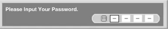 PIONEER PDP4280XA - Entering a password - 1