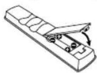 PIONEER PDP4280XA - Mise en place des piles - 3