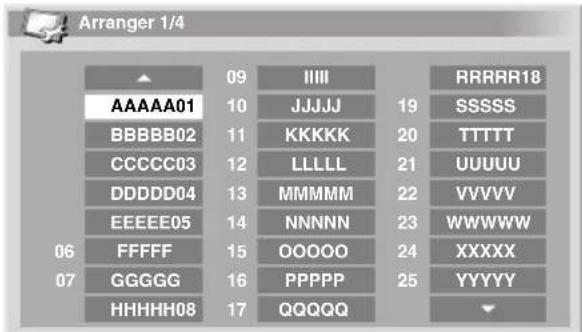 PIONEER PDP4280XA - Classement des chaînes de télévision preréglées - 1