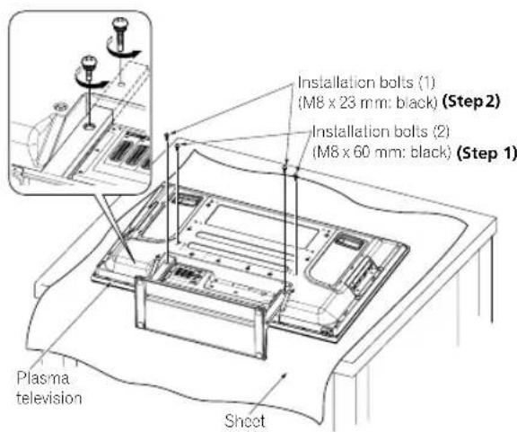 PIONEER PDP4280XA - Detaching the stand - 1