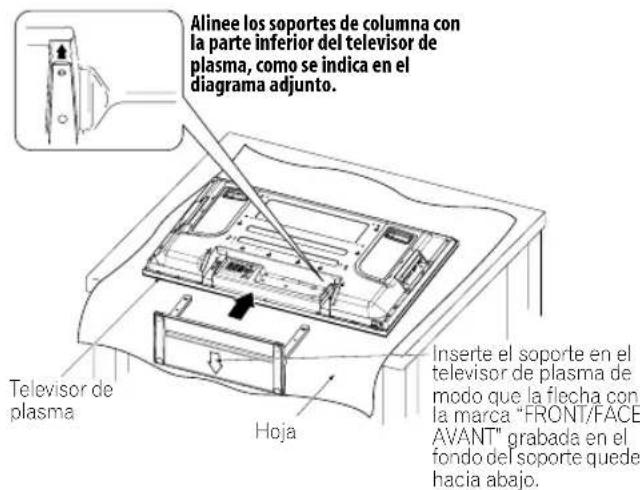 PIONEER PDP4280XA - Reinstalación del soporte. - 1