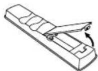 PIONEER PDP4280XA - Einlagen der Batterien - 1
