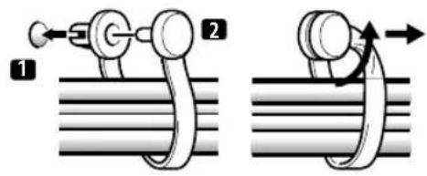 PIONEER PDP4280XA - Fijación y extracción de las abrazaderas rápidas - 1