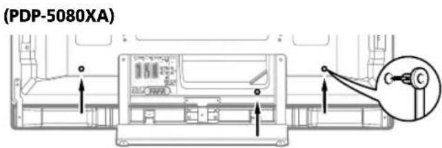 PIONEER PDP4280XA - Fissaggio delle fascette di chiusura rapida all'unità principale - 1