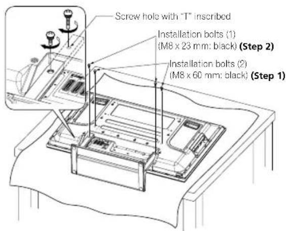 PIONEER PDP4280XA - Reattaching the stand. - 2