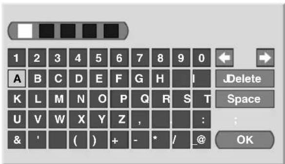 PIONEER PDP4280XA - Eingeben von Fernsehkanalnamen - 2