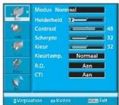 Modus Normal Helderheid 32 Contrast 48 Scherpte 32 Kleur 32 Kleurtemp. Normal R.D. Aan CTI Aan #Vorpiatson Koon Fair