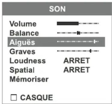 Magnum TV 5553RF - Réglage du son - 1