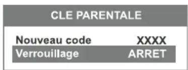 Magnum TV 5553RF - Activation / désactivation du verrouillage enfants - 2