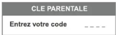 Magnum TV 5553RF - Saisie d'un nouveau code secret - 1