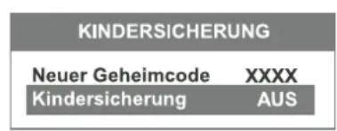 Magnum TV 5553RF - Neuen Geheimcode eingeben - 2