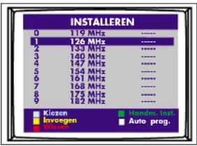 Magnum TV 3750 - MENU INSTELLING (zelfde als Overzichtsmenu) - 1