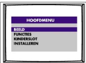 Magnum TV 3750 - FUNCTIONS VAN HET HOOFDMENU - 1