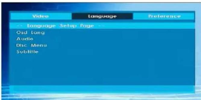 LENCO DVL2695 - Language Setup - 1