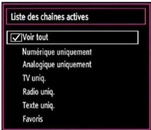 LENCO DVL2695 - Gestion des chaînes : Trier une liste de chaînes - 1