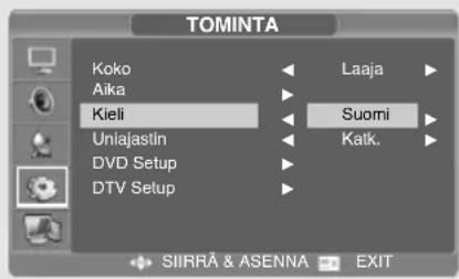 SALORA LCD2237TN - Valikkokielen valitseminen - 1