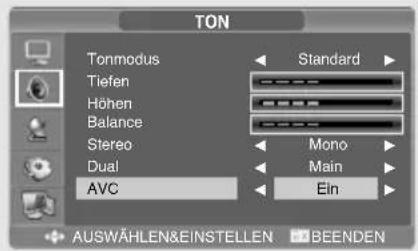 SALORA LCD2237TN - Auswählen des AVC-Modus - 1
