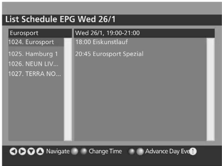 SALORA LCD2237TN - List Schedule EPG - 1