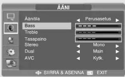 SALORA LCD2237TN - Bass/Treble säätäminen - 1