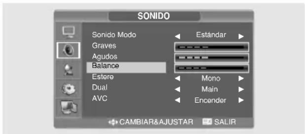 SALORA LCD2237TN - Ajuste del Balance - 1