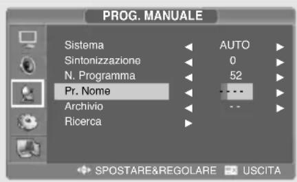 SALORA LCD2237TN - Assegnazione del nome del canale - 1