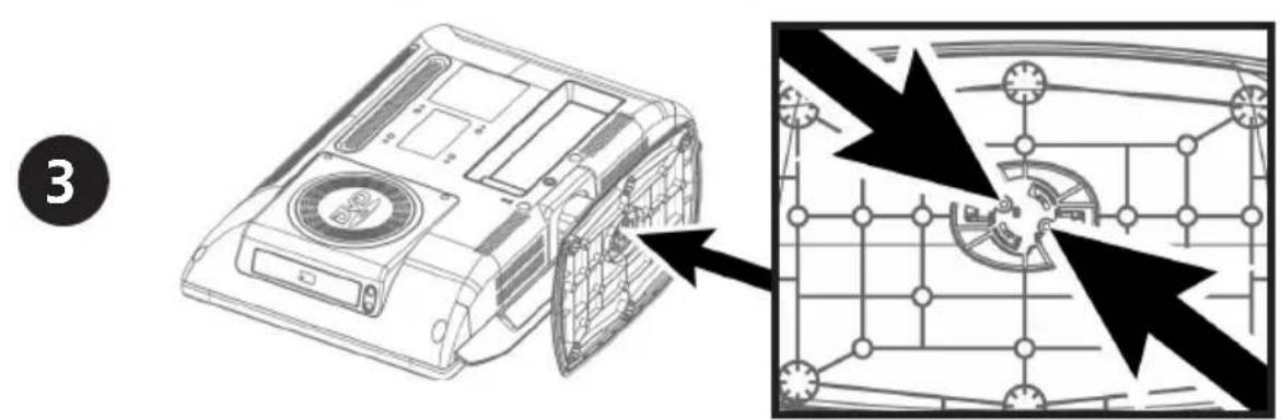 SALORA LCD2037TNDVX - Installation du pied - 3