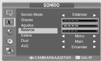 SALORA LCD2037TNDVX - Ajuste del Balance - 1