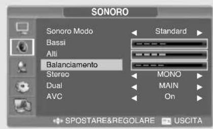 SALORA LCD2037TNDVX - Regolazione del Bilanciamento - 1