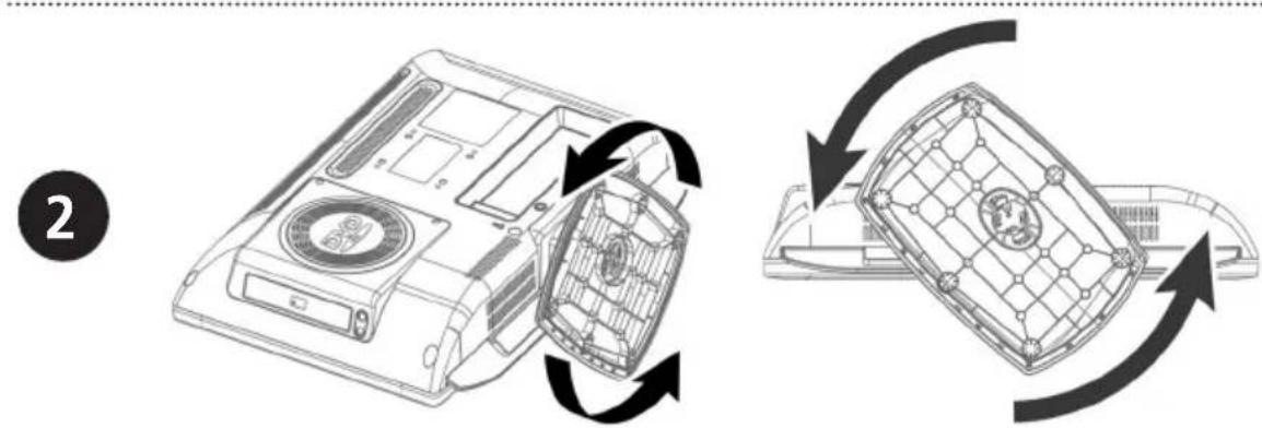 SALORA LCD2037TNDVX - Installation du pied - 2