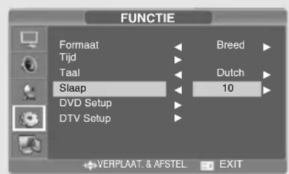 SALORA LCD2037TNDVX - Instellen van de sleep timer - 1