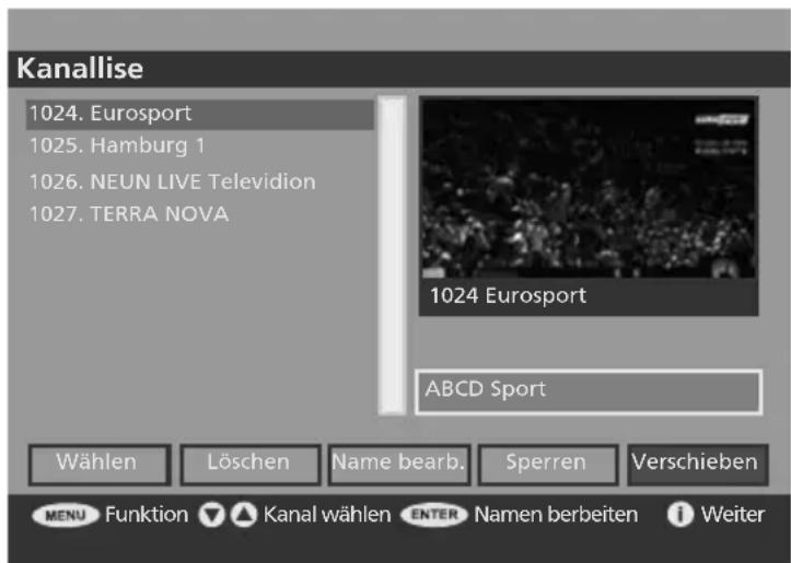 SALORA LCD2037TNDVX - Kanal verschieben - 1
