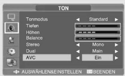 SALORA LCD2037TNDVX - Auswahlen des AVC-Modus - 1