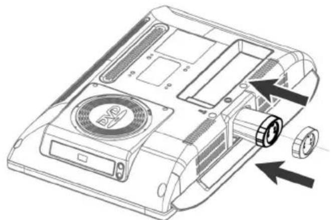 SALORA LCD2037TNDVX - Anbringen des Standfußes - 1