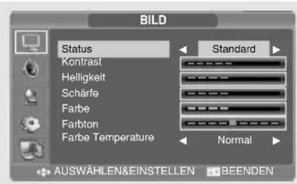 SALORA LCD2037TNDVX - Anpassung der Bildeinstellungen - 1