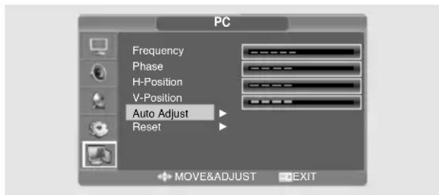 SALORA LCD2037TNDVX - Adjusting the PC - 1