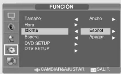 SALORA LCD2037TNDVX - Selección delidioma del menu - 1