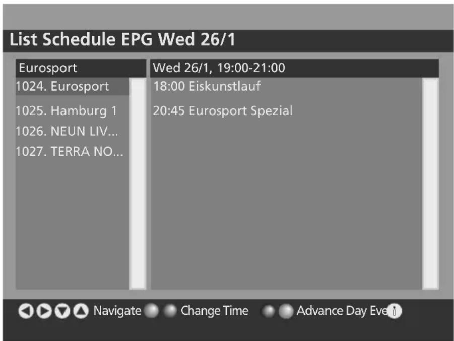 SALORA LCD2037TNDVX - List Schedule EPG - 1