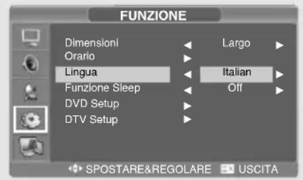 SALORA LCD2037TNDVX - Selezione della lingua del menu - 1
