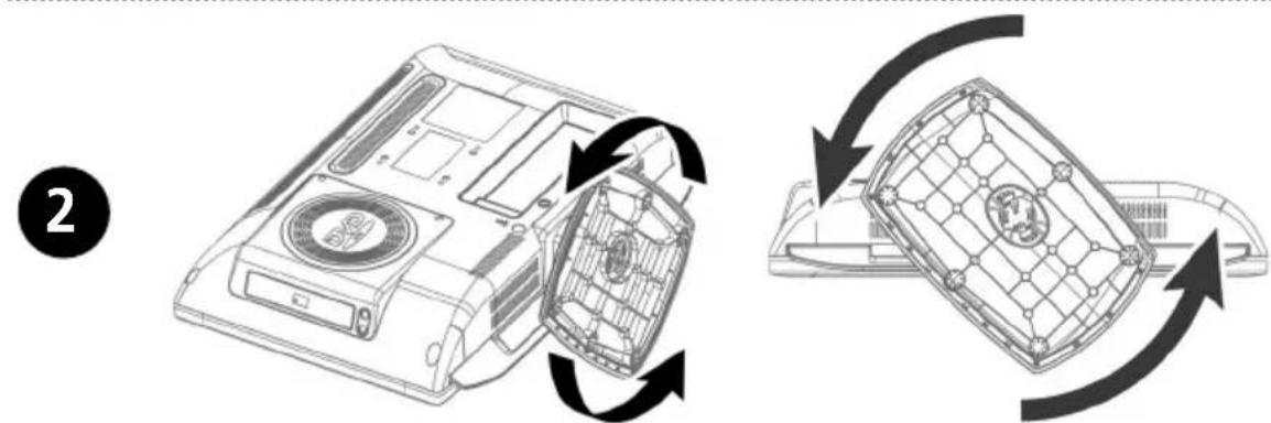 SALORA LCD2037TNDVX - Installing the Stand - 2