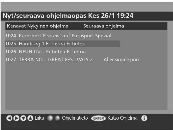SALORA LCD2037TNDVX - Nyt/seuraava-ohjelmaopas - 1