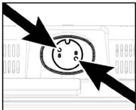 SALORA LCD2037TNDVX - Instalación de la cubierta del cuello del soporte - 2
