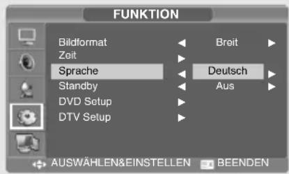 SALORA LCD2037TNDVX - Auswahlen der Menüsprache - 1