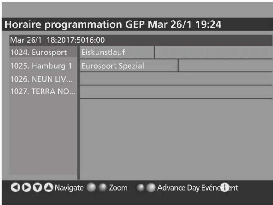 SALORA LCD2037TNDVX - Horaire programmation GEP - 1