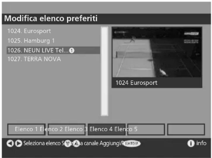 SALORA LCD2037TNDVX - Elenchi dei servizi preferiti - 1